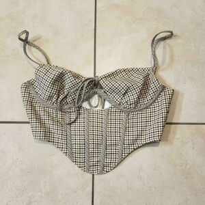 Princess Polly JGR & STN DYLAN CORSET CHECK used sizs 4